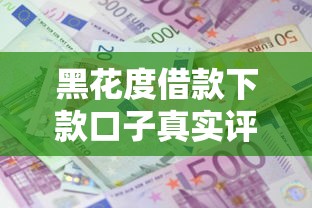 黑花度借款下款口子真實評測與避坑指南