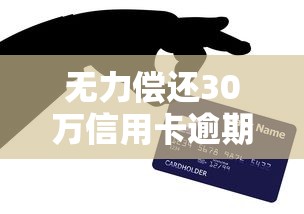 無力償還30萬信用卡逾期自救指南