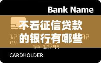 不看征信貸款的銀行有哪些？這3家門檻低審批快
