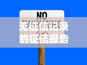 無征信記錄的征信報告：貸款被拒？你可能忽略這些解決方法