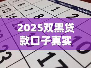 2025雙黑貸款口子真實(shí)測評！這些渠道還能申請嗎