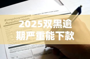 2025雙黑逾期嚴重能下款的平臺有哪些？實測這5家還能申請！
