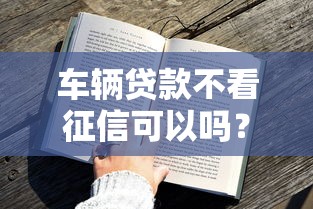車輛貸款不看征信可以嗎？這幾種方式或許能幫你