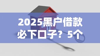 2025黑戶借款必下口子？5個實用方案深度解析