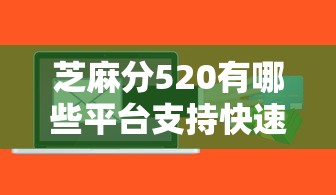 芝麻分520有哪些平臺支持快速放款？實測這幾個平臺最快當天到賬