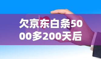 欠京東白條5000多200天后果嚴(yán)重嗎？真實(shí)經(jīng)歷告訴你