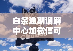 白條逾期調解中心加微信可靠嗎？這些風險你必須知道