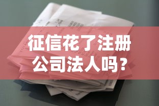 征信花了注冊(cè)公司法人嗎？這些貸款方案別錯(cuò)過