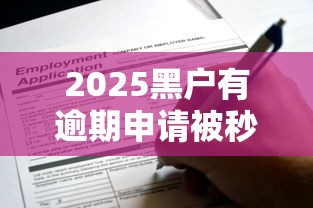 2025黑戶有逾期申請被秒拒還能下款的口子真實評測