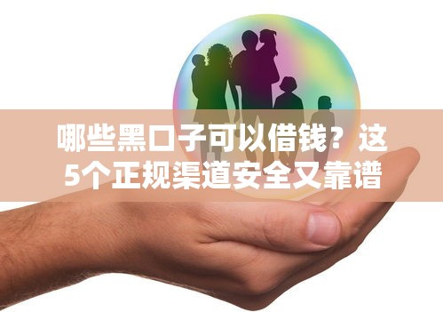 哪些黑口子可以借錢？這5個正規(guī)渠道安全又靠譜