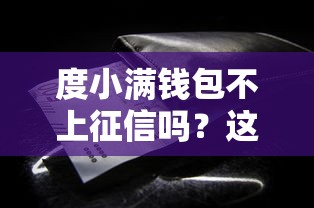 度小滿錢包不上征信嗎？這些細(xì)節(jié)你可能沒注意到