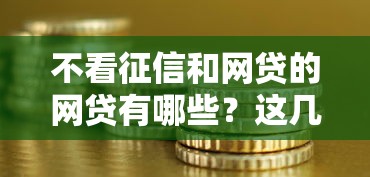 不看征信和網(wǎng)貸的網(wǎng)貸有哪些？這幾種渠道或許能幫你解決資金難題